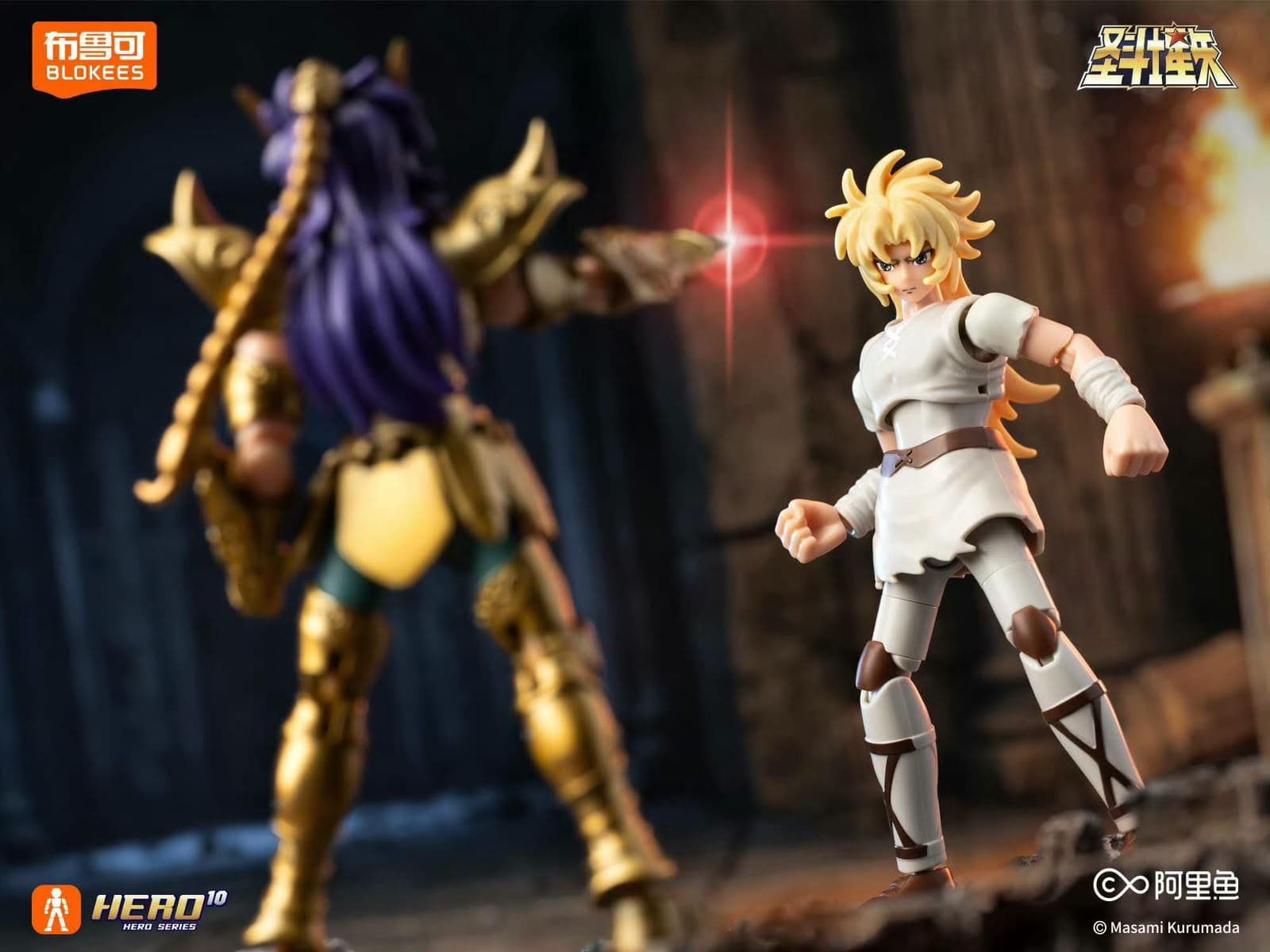 Kanon (Casual Outfit) dari Saint Seiya GV05, berhadapan dengan Scorpio Milo.