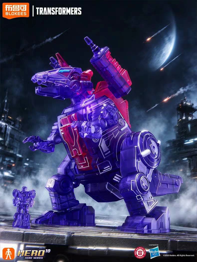 Blokees Transformers Shining Version 06 Trypticon Clear bening ungu