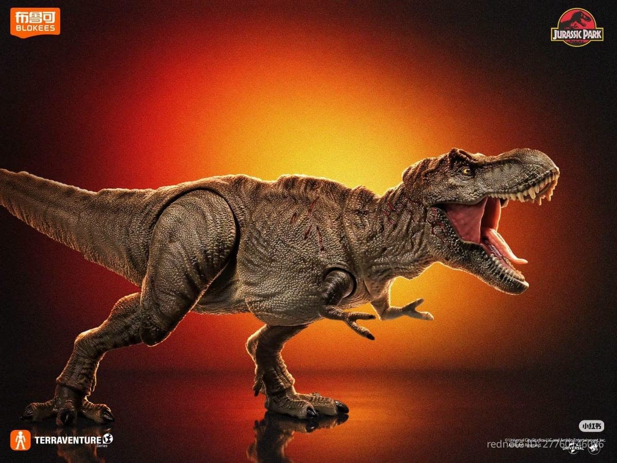 Blokees Terraventure TC01 T-Rex Jurassic Park dari samping