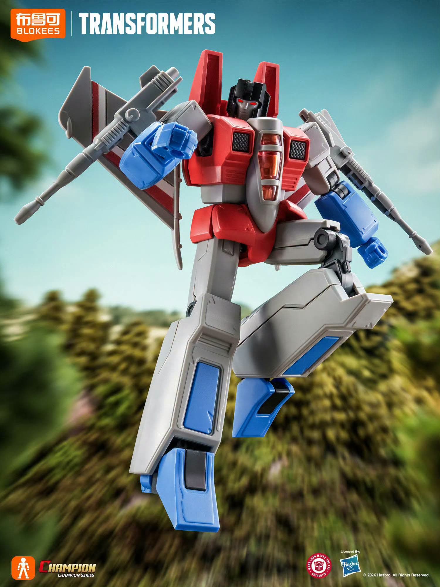 Blokees Starscream CC-28 DX pose terbang
