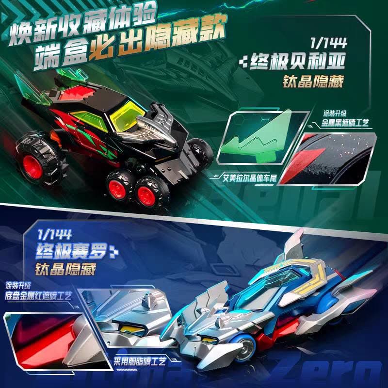 Super Secret Arch Belial Titanium dan Ultimate Zero Titanium, rasio 1/144.