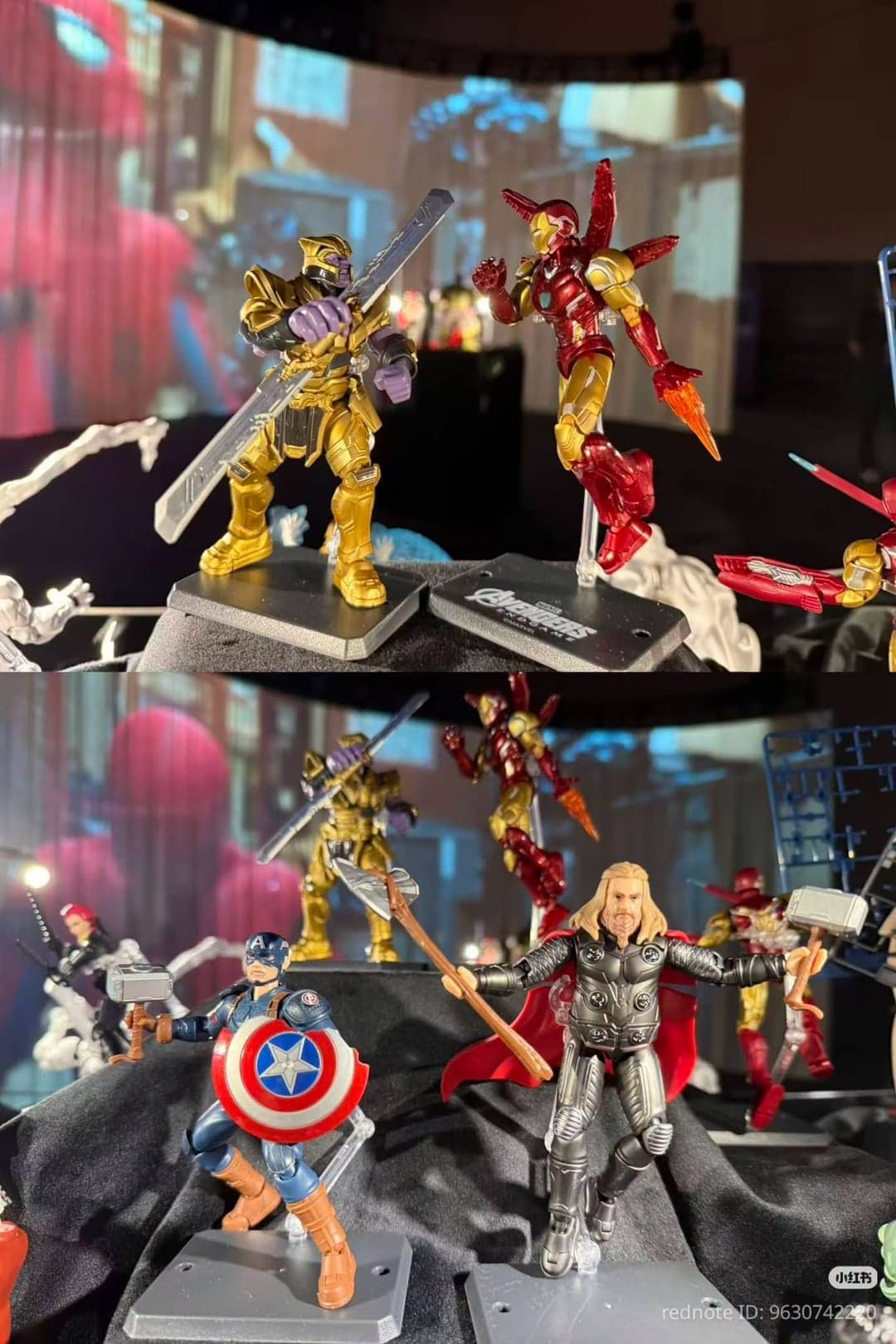 Booth reveal Blokees Marvel Champion Class - Thanos, Iron Man, Captain America, Thor