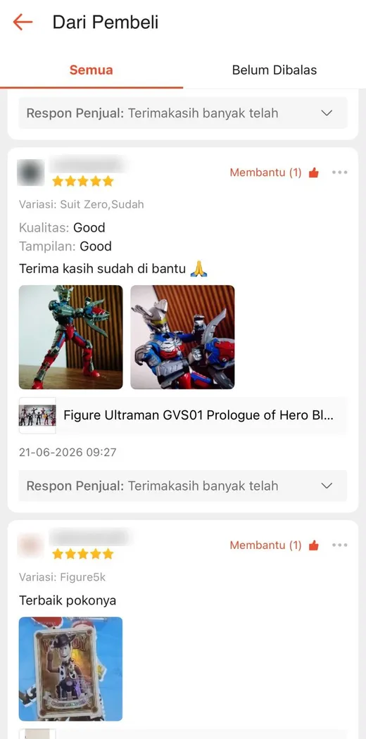 Screenshot ulasan pembeli ITGabut Toys di Shopee, bagian 4